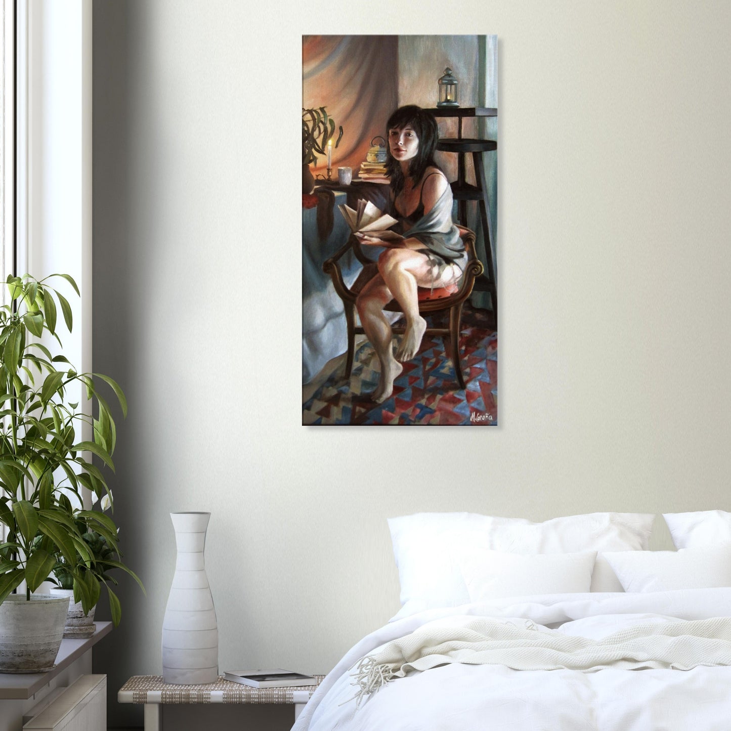Black Lotus Enigma - Canvas Print on stretcher bars