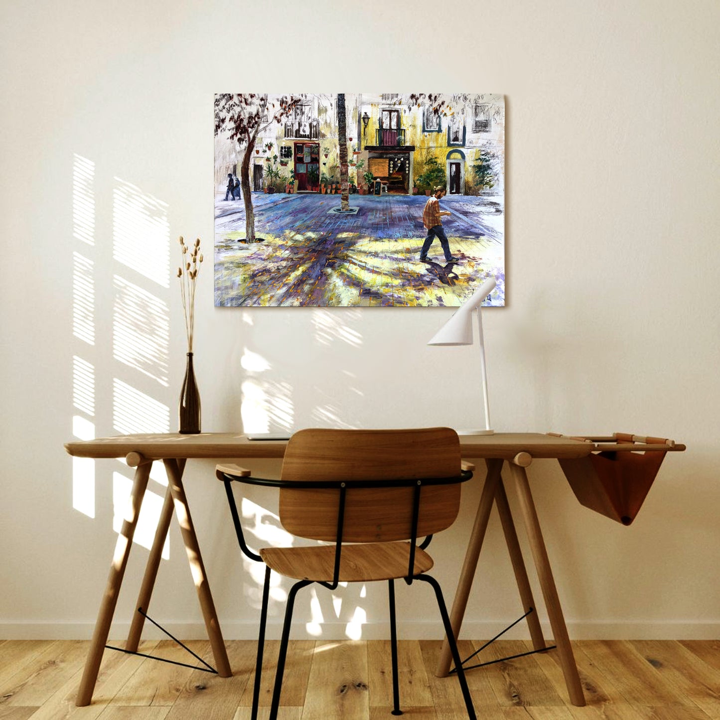 Life in Barcelona's Born - Canvas Print on stretcher bars